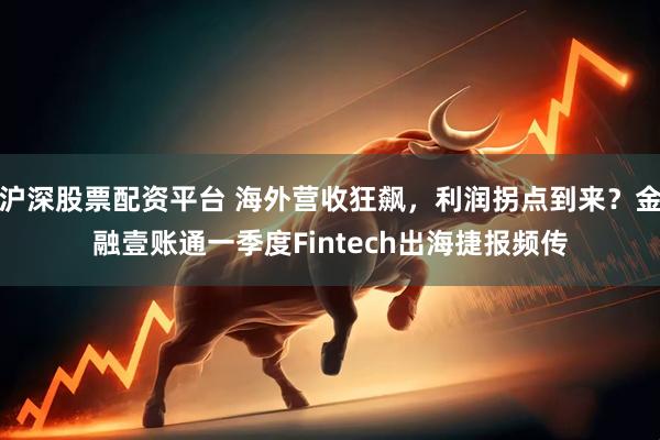 沪深股票配资平台 海外营收狂飙，利润拐点到来？金融壹账通一季度Fintech出海捷报频传